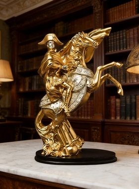 拿破仑骑马摆件人物雕塑模型大号