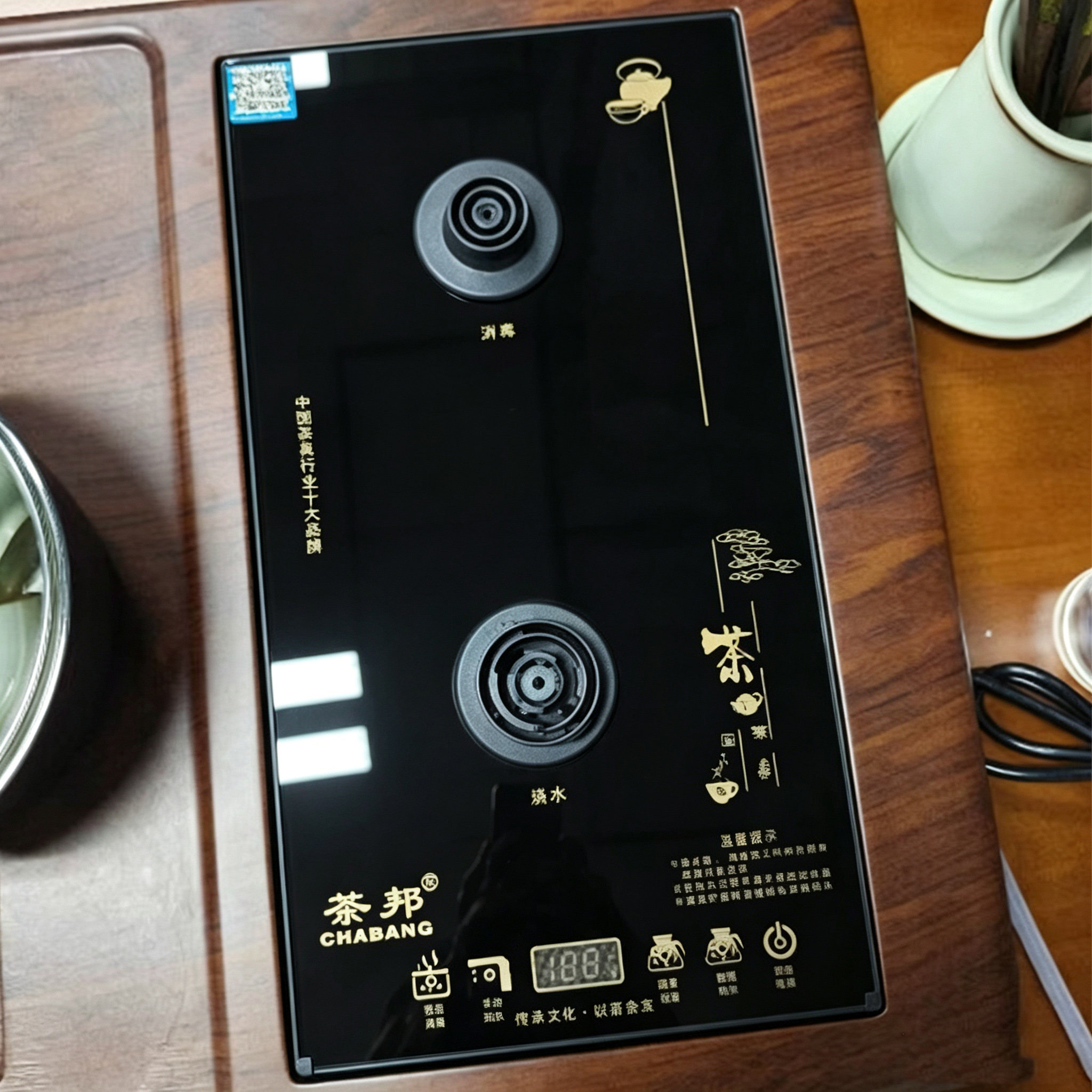 茶邦智速佳禄福底部上水烧水壶全自动上水电茶炉37*20cm嵌入式
