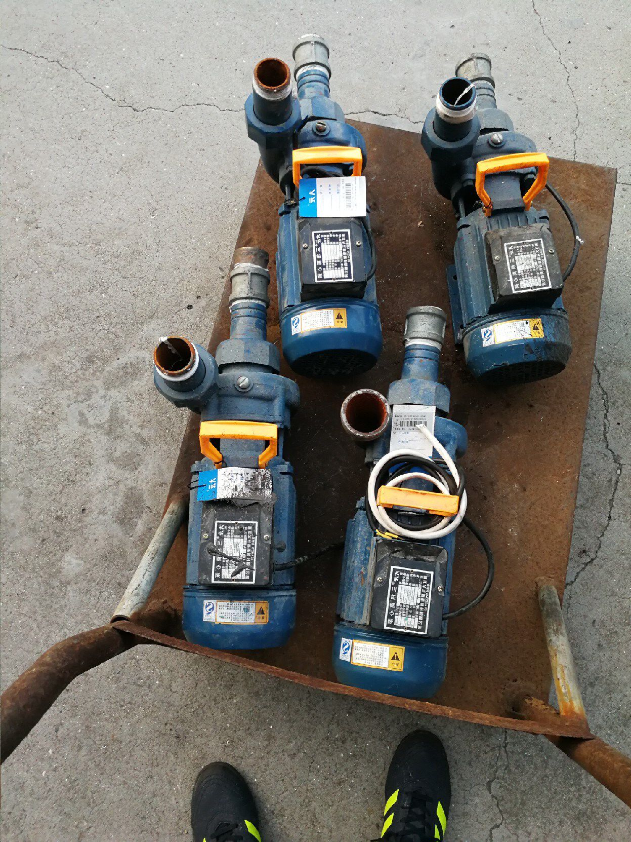 正品大元新沪铸铁iq大流量离心泵自吸泵水泵农用380v0.75