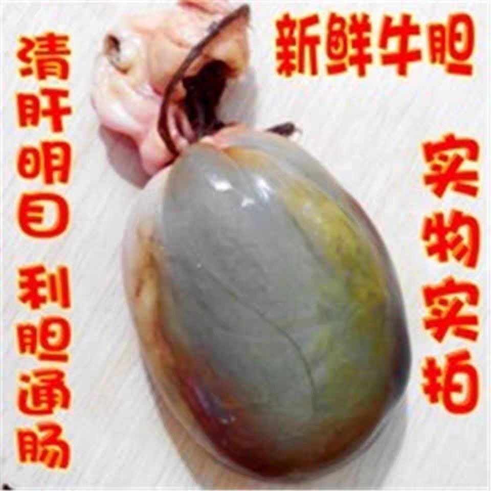 新鲜牛苦胆 牛胆汁正宗黄牛胆整个牛胆囊现杀新鲜冷发货单枚包邮