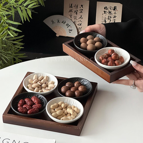 高级感创意干果盘零食盘水果托盘