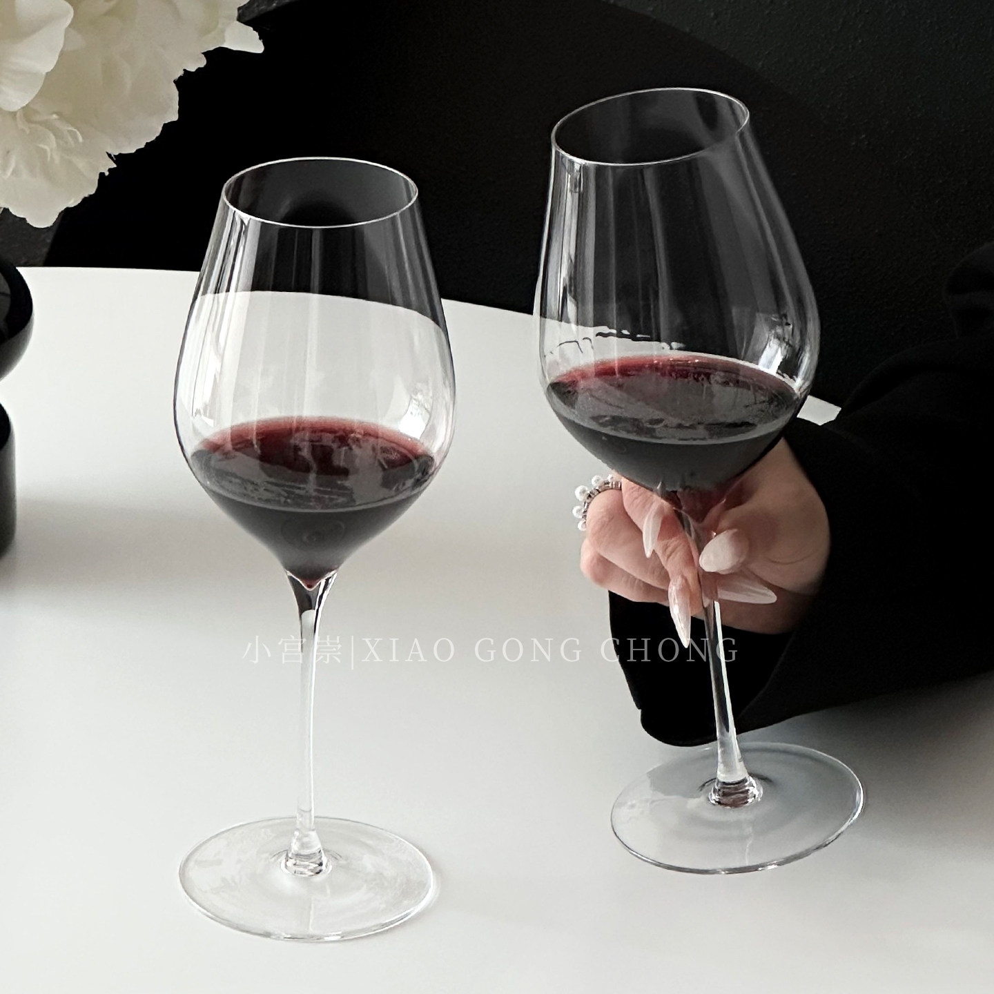 复古高档精致2个一对红酒杯酒具