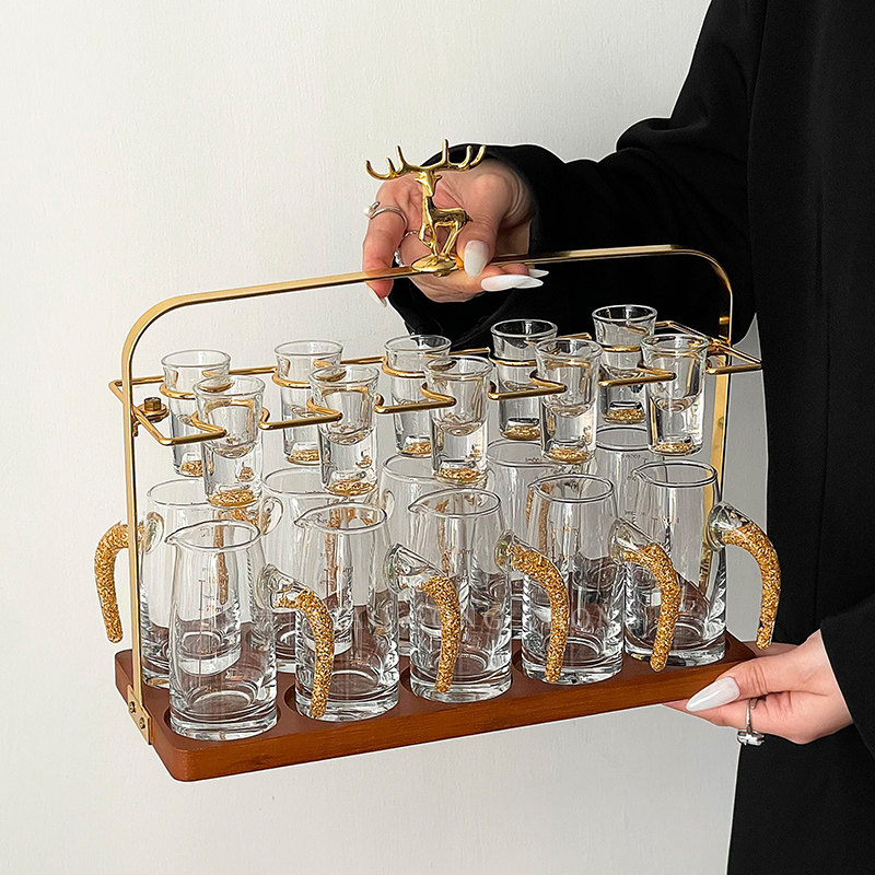 高级感玻璃白酒杯分酒器套装酒具