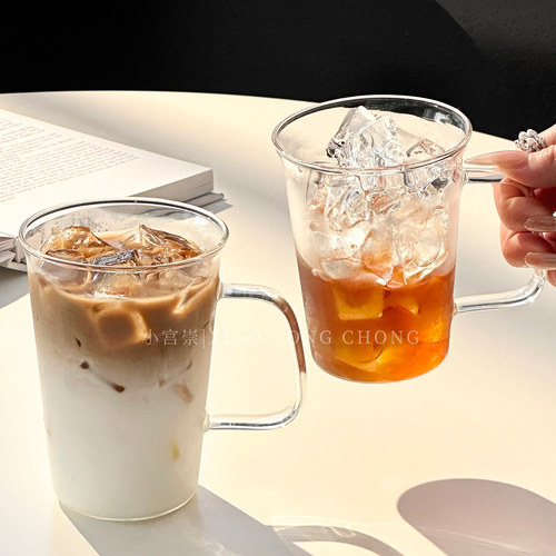 挂耳咖啡杯耐热透明水杯牛奶茶杯