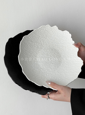 特别好看的陶瓷果盘零食摆放盘糖果盘子客厅茶几家用水果盘干果盘