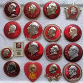 包邮 红色文化徽章毛主席像章2.8厘米 4.5厘米真品满三件