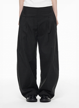 Archivum 复古美式休闲弯刀裤立体香蕉裤显瘦女宽松阔腿百搭长裤