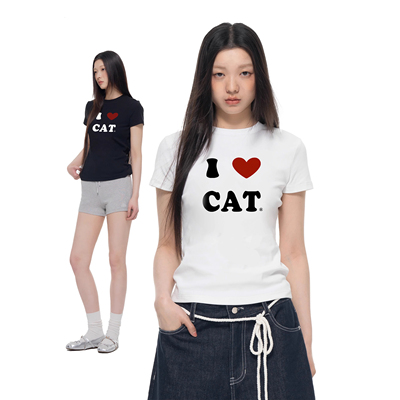 Archivum爱心字母印花短袖T恤