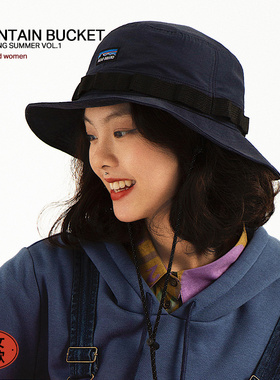 男女新款刺绣潮牌街头野营露营防晒盆帽遮阳帽渔夫帽ACAP