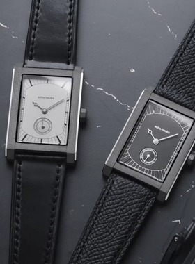 意大利echo neutra Rivanera钛合金超薄ETA7001手卷机械真皮手表