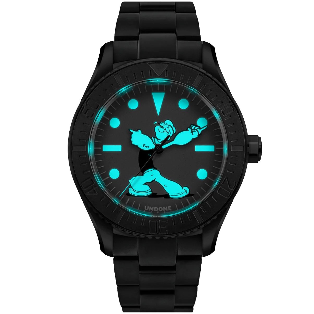 UNDONE时尚自动机械男个性潜水表