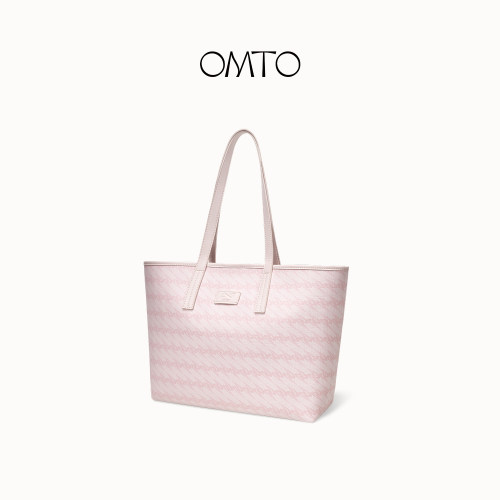 omto25年新款樱花粉托特包女大容量包包通勤大包小众高级感单肩包