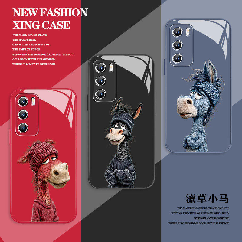 潦草小马适用小米17手机保护壳马年15pro搞怪14ultra抽象13新年12玻璃红米note15本命年k90promax新款k80趣味