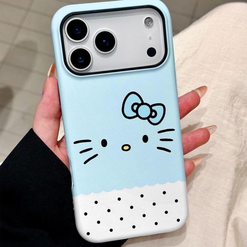 ins风拼色kt猫表情适用iP