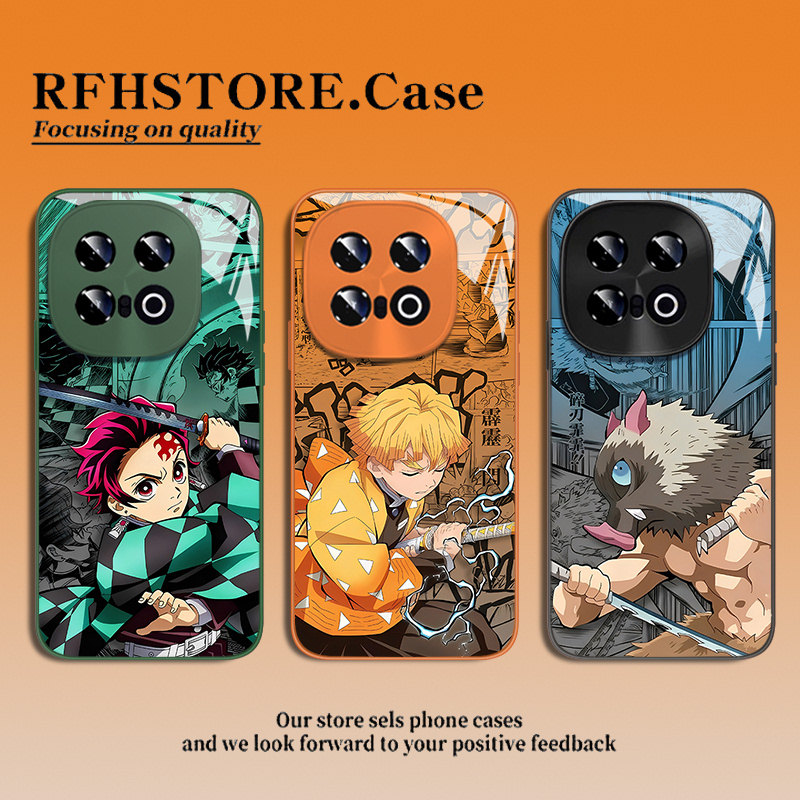 鬼灭之刃适用一加ace6手机壳1+13T漫画风15炭治郎12我妻善逸3pro玻璃11新款2v动漫周边oppo男生二次元保护套