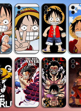 路飞手机壳适用iPhone15promax海贼王xs苹果13/12/xr/14plus小米11华为mate60荣耀70三星vivox90一加opporeno