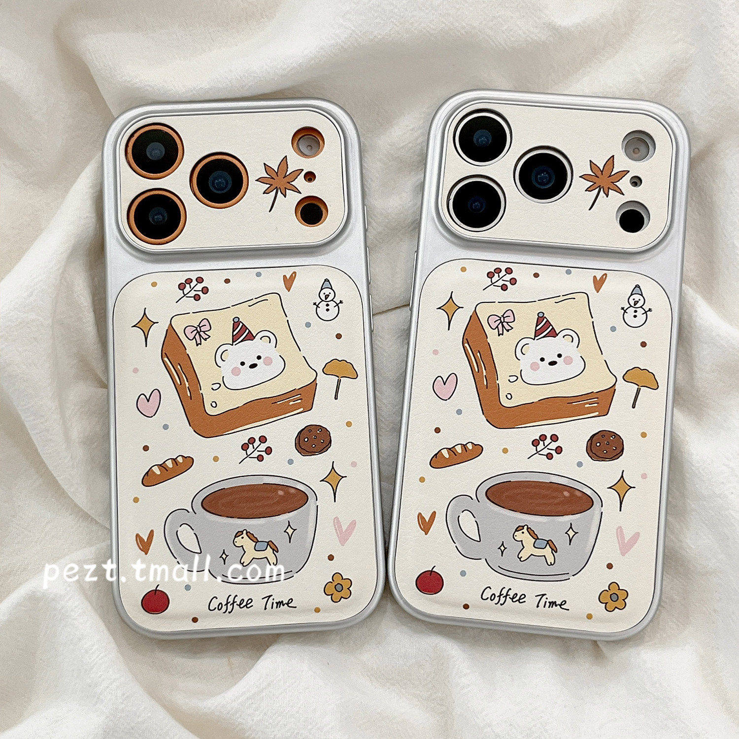 面包小熊适用苹果17promax手机壳新款iphone16pro高级感15超好看13卡通14plus小羊皮12小众11男女17air保护套