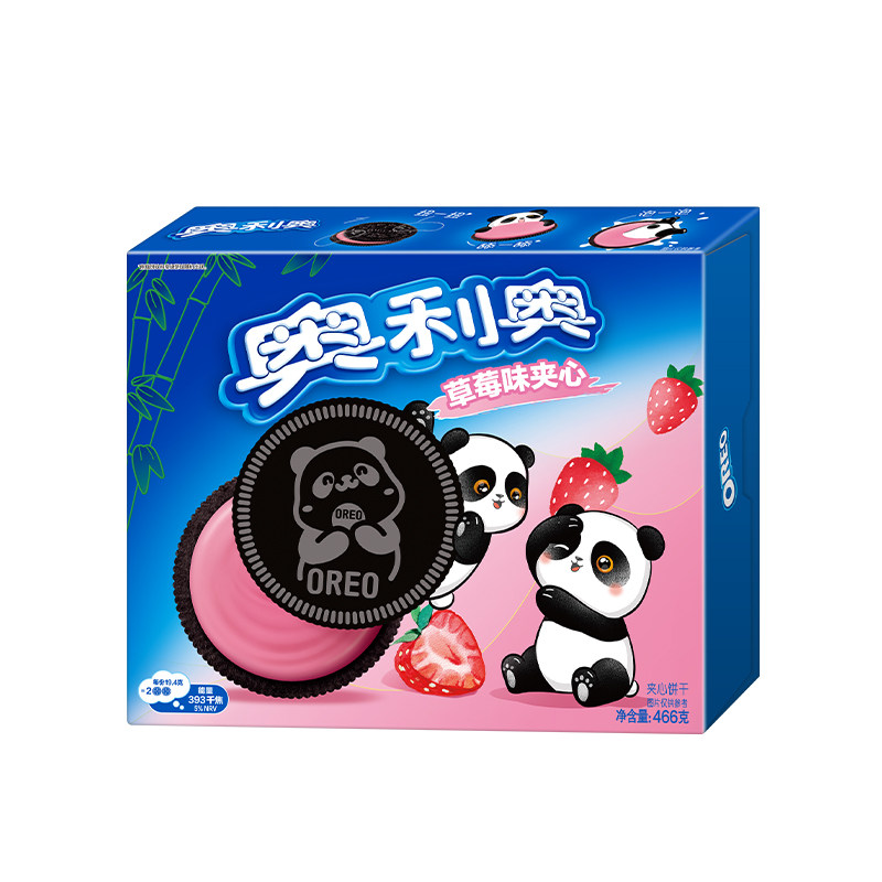 奥利奥 草莓味夹心饼干 466g/盒