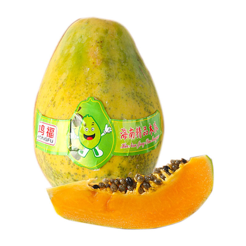 Hainan Papaya 1 650-800gin the Aquatic meat/Fresh fruits and vegetables/Cooked , Fresh fruit , Papaya  category - from Buy2taobao.com to provide professional Taobao agent buy service