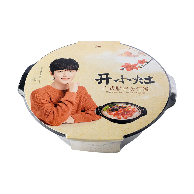 统一开小灶广式腊味煲仔饭自热米饭180g/盒