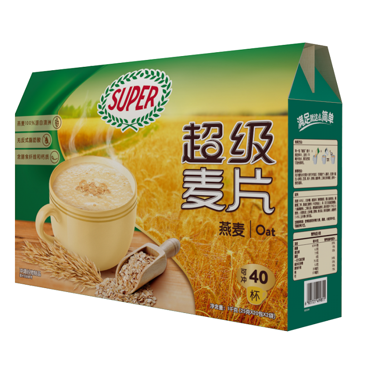 SUPER超級麥片燕麥沖調谷物制品禮盒 1千克(25克*20在類目 傳統滋補營養品, 食療滋補營養, 五谷養生營養品中 - 來自Buy2taobao.com提供專業的淘寶代購服務
