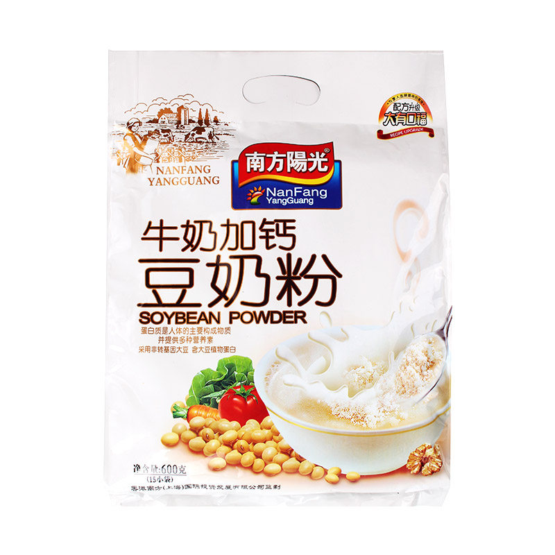 南方阳光牛奶加钙豆奶粉 600克/袋|ruв категории кофе/хлопья/напиток, арроурут/хлопья/Чонг напитки, соевое молоко - от Buy2taobao.com для оказания профессиональной услуги покупки агента Taobao
