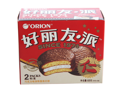 Hao Liyou Chocolate Pie 2p Установка 68 г/коробка