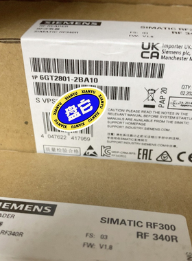 西门子6GT2801-2BA10 SIMATIC RF300阅读器RF340 R6GT28012BA10