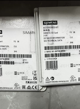6AV2181-8XP00-0AX0西门子SD存储卡2GB SD卡6AV21818XP000AX0