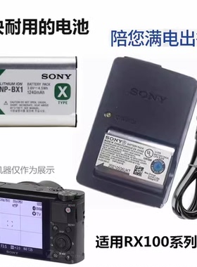 适用索尼黑卡DSCRX100 M2 M3 M4 M5 M6 rx100m7照相机电池+充电器