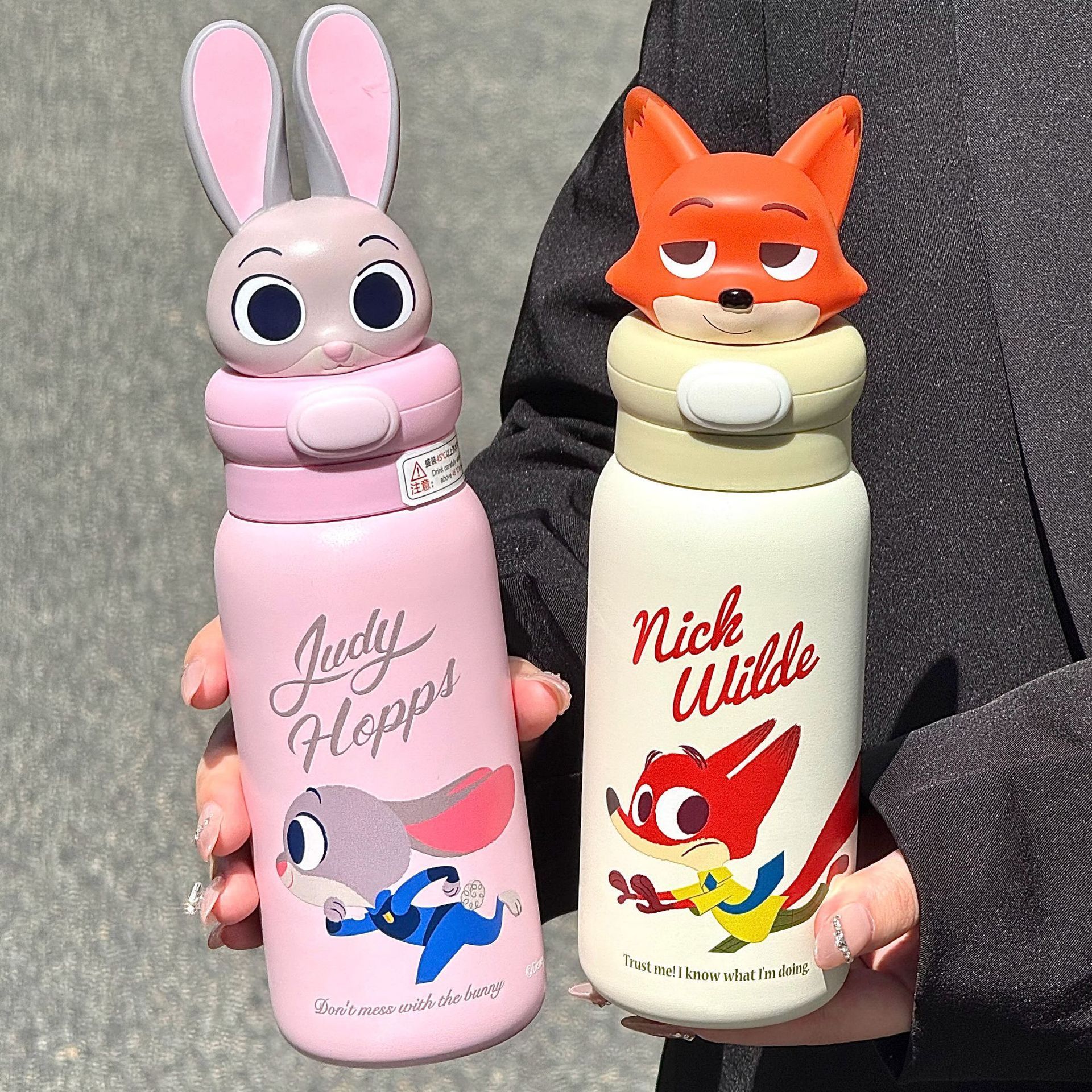 朱迪尼克儿童保温杯迪士尼新款可爱公仔水杯男女生上学专用杯子