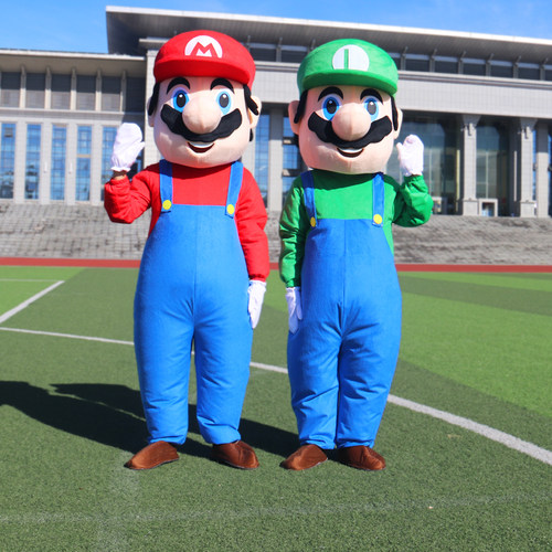 玛丽奥活动宣传服饰充气卡通人偶
