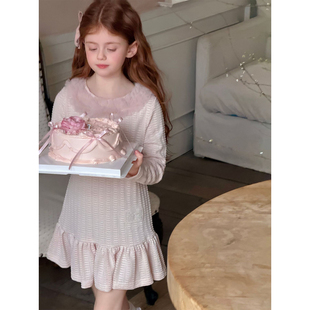 女童连衣裙富家千金感裙子26新款韩系儿童女孩春装日常可穿公主裙