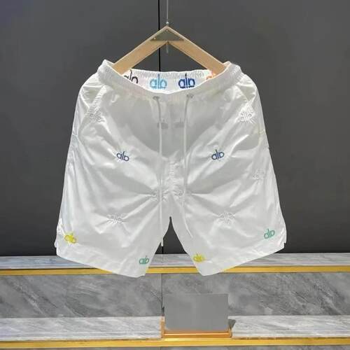 冰丝士短裤夏季新款士休闲短裤潮流薄款轻奢刺绣字母短裤夏