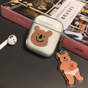 韩国ins苹果Airpods2适用airpodspro 2蓝牙耳机套挂绳1代考拉pro3