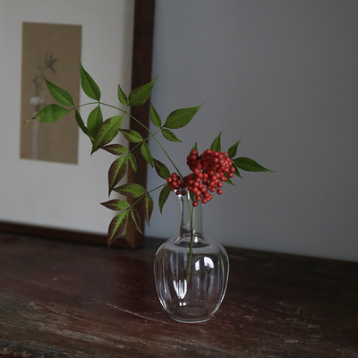 新中式花艺玻璃中式风禅意插花