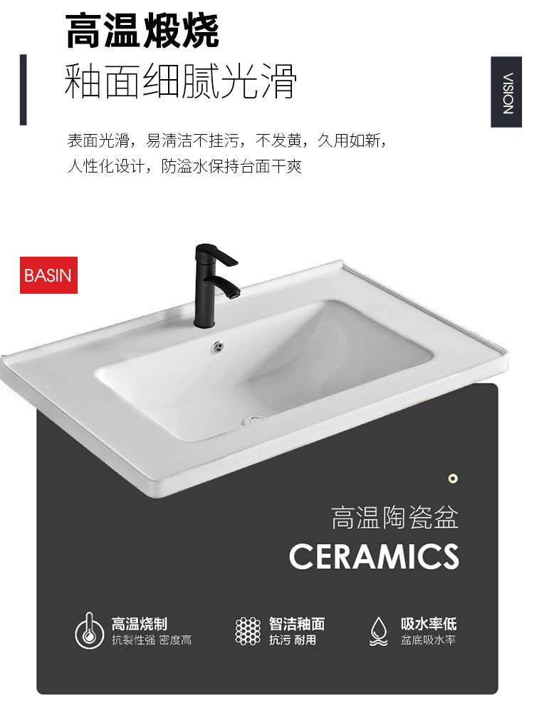 厂落地式洗手盆小户型台盆一体卫生间脸盆简易家用面盆挂墙式洗漱