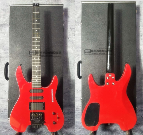 黄贯中款无头电吉他手工定制乐器