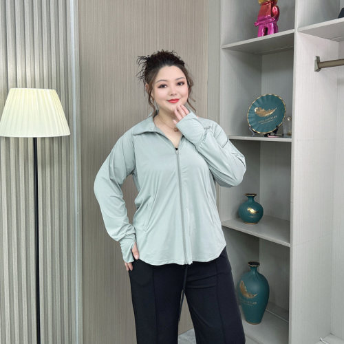 大码防晒长袖上衣遮肉显瘦短外套