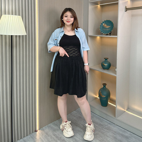 冰丝短裤女阔腿裤子夏季薄款大码