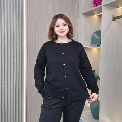 春秋新款长袖针织开衫女显瘦毛衣