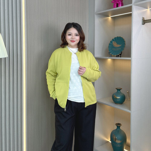 大码女装秋季新款休闲棒球服外套