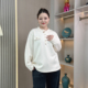 女装 冬季 加绒保暖长袖 大码 内搭上衣纽扣T恤胖mm显瘦气质打底衫 女