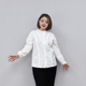 白色衬衫 胖mm打底内搭气质减龄上衣立领衬衣 大码 女生春夏秋季 长袖