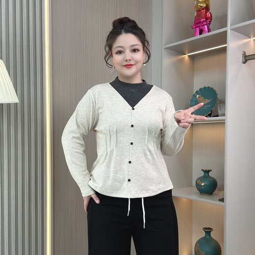 双面绒保暖假两件内搭T恤打底衫