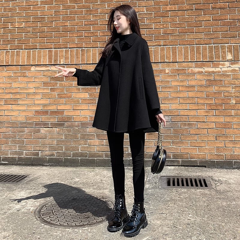 双面羊绒大衣女短款修身显瘦小个子高端羊毛呢外套女2025秋冬新款