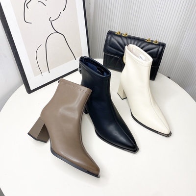 2024新款高跟短靴瘦瘦靴