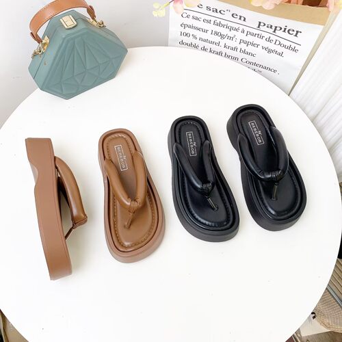 厚底夹趾人字拖舒适日常韩版轻便