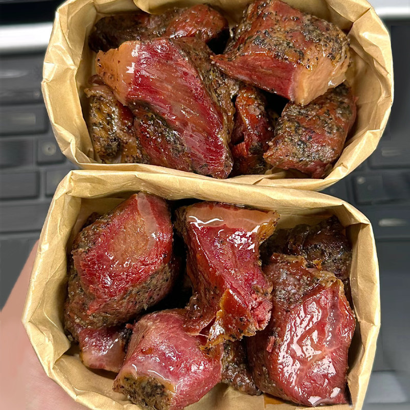 健身新选择！黑椒美式烤牛肉熟食即食饱腹高蛋白纯牛肉粒解馋小吃