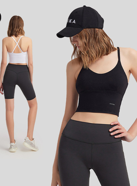 加拿大TITIKA运动背心瑜伽健身内衣交叉美背29T31033Just Peachy